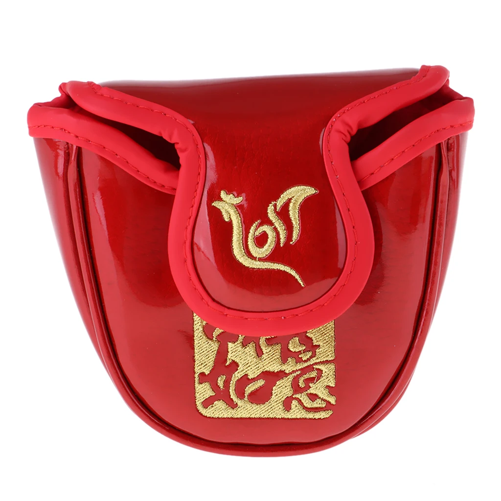 Golf Mallet Putter Headcover Center Shaft Putter Protective Cover Golf Grip Repair Kits Bracelets Bags Equipment