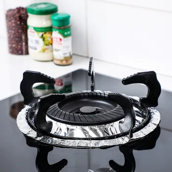 

10Pcs/Set Kitchen Gas Stove Mat Aluminum Foil Paper Gas Stove Tin Foil High Temperature Resistant Cleaning Pad Greaseproof Paper