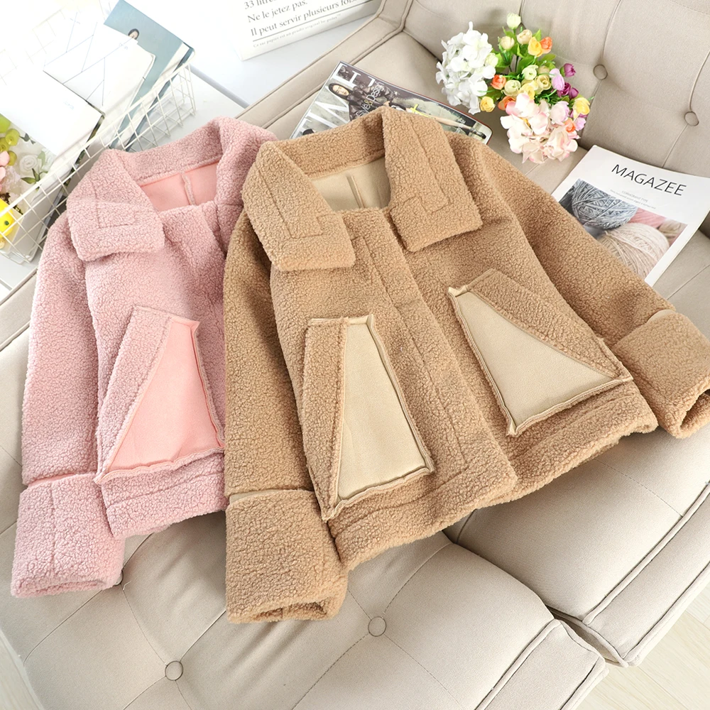 MUMUZI, искусственный мех ягненка, пальто для женщин, искусственный мех, осень и зима, новые куртки, свободные зимние куртки из овчины, парки, верхняя одежда