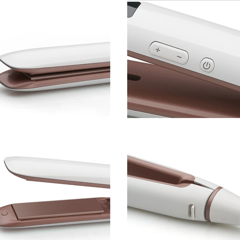 Pro Hair Straightener With 1 Inch(3 x 9Cm) Floating Ceramic Iron, Steam Function,Heat Up Fast, Adjustment Temp 284 Fahrenheit-44
