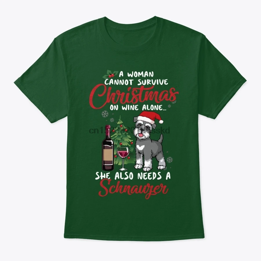 Мужская футболка смешная Schauzer and Chirstmas movie женские футболки|Футболки| |