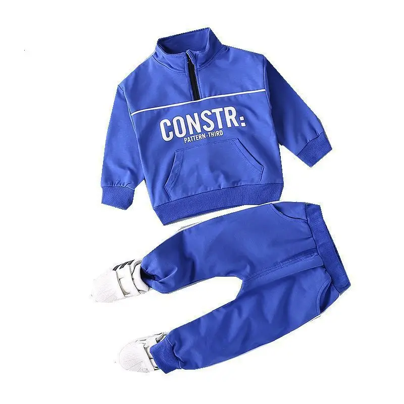 

Autumn Children Casual Clothing Baby Boys Girls Letter Inlay Stripe T Shirt Pants 2Pcs/sets Kid Infant Clothes Toddler Tracksuit