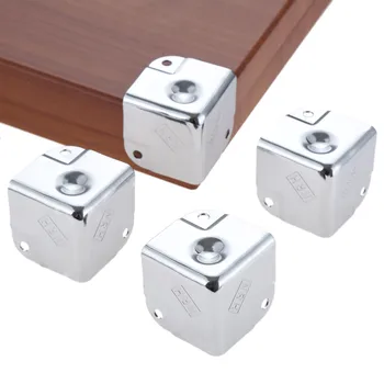 

4Pcs Metal Aviation Corner Brackets Toolbox Trunk Box Case Angle Brace Protector Covers Furniture Hardwares 35/40/50mm