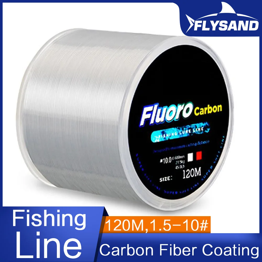 https://ae01.alicdn.com/kf/Haa082e3c9bd14110b56855a815ece244f/FLYSAND-120M-Fluorocarbon-Coating-Fishing-Line-0-20mm-0-60mm-7-15LB-45LB-Carbon-Fiber-Leader.jpg
