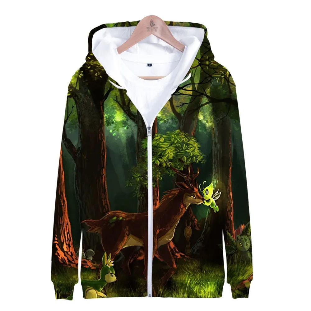 graphic zipper hoodie