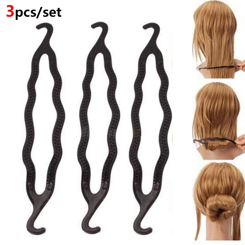 knot hair band Multi Style Hair Style Braiding Tools Magic Donut Bun Maker DIY Women Hair Accessories Twist Hair Clips Disk Hairpins Barrettes gold hair clips Hair Accessories