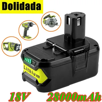 

High Capacity 18V 28000mAh Li-Ion For Ryobi Hot P108 RB18L40 Rechargeable Battery Pack Power Tool Battery Ryobi ONE