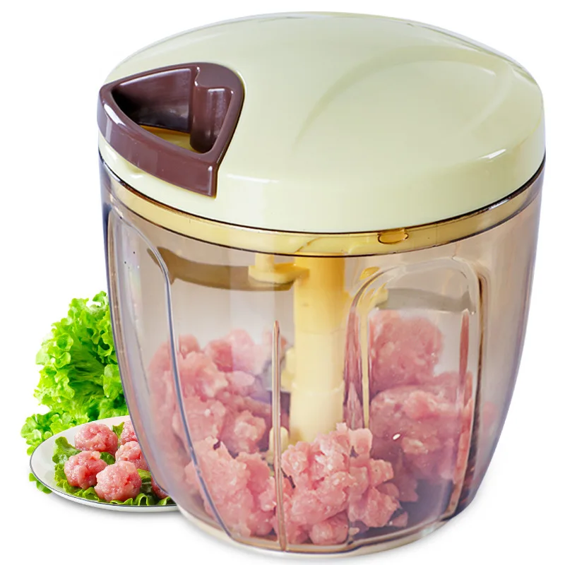 900ML Manual Meat Grinder Mincer Multifunction Food Processor for Meat Fruit Salsa Pepper Onion Nut Hand-Powered Chopper 900ML Manual Meat Grinder Mincer Multifunction Food Processor for Meat Fruit Salsa Pepper Onion Nut Hand-Powered Chopper