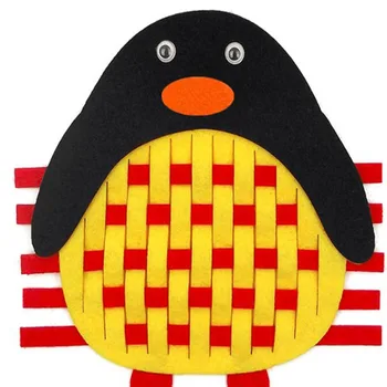 

Brand New Cartoon Octopus Pengiun Felt Weave Toys For Children DIY Handmade Nonwoven Decoration Children Toys