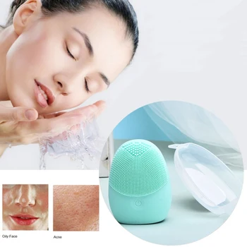 

Multi-function Double-sided Cleansing Brushes Soft Silicone Electric Cleaning Brush To Clean Pores Firming Skin