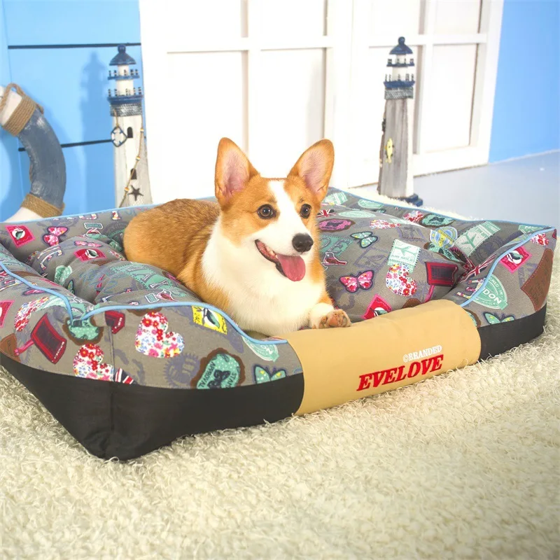

Golden Retriever Kennel Washable Four Seasons Universal Style Autumn And Winter England Pet Bed Medium Large Dog Nest Dog M