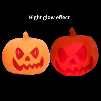 

Pumpkin Lantern PVC Indoor Decorative Props Atmosphere Halloween Home Outdoor Party LED Light Ball Children Luminous Portable