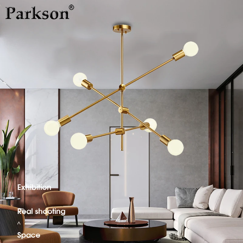 

Modern Nordic Pendant Lights Hanging Lamp E27 Black Gold Pendant Lamp Ceiling Art Decoration Bar Kitchen Dining/Living room