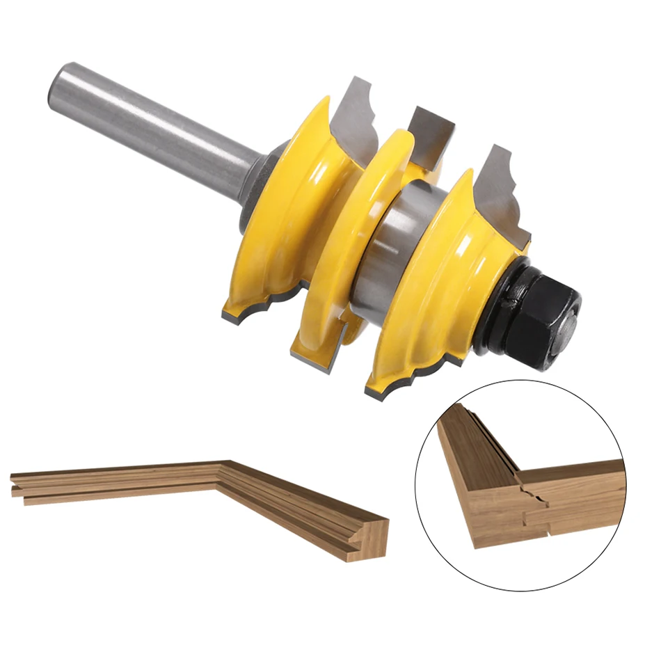 1 шт. 8 мм "хвостовик рельсы и Stile маршрутизатор бит Ogee сложенный деревянный режущий инструмент деревообрабатывающие фрезы
