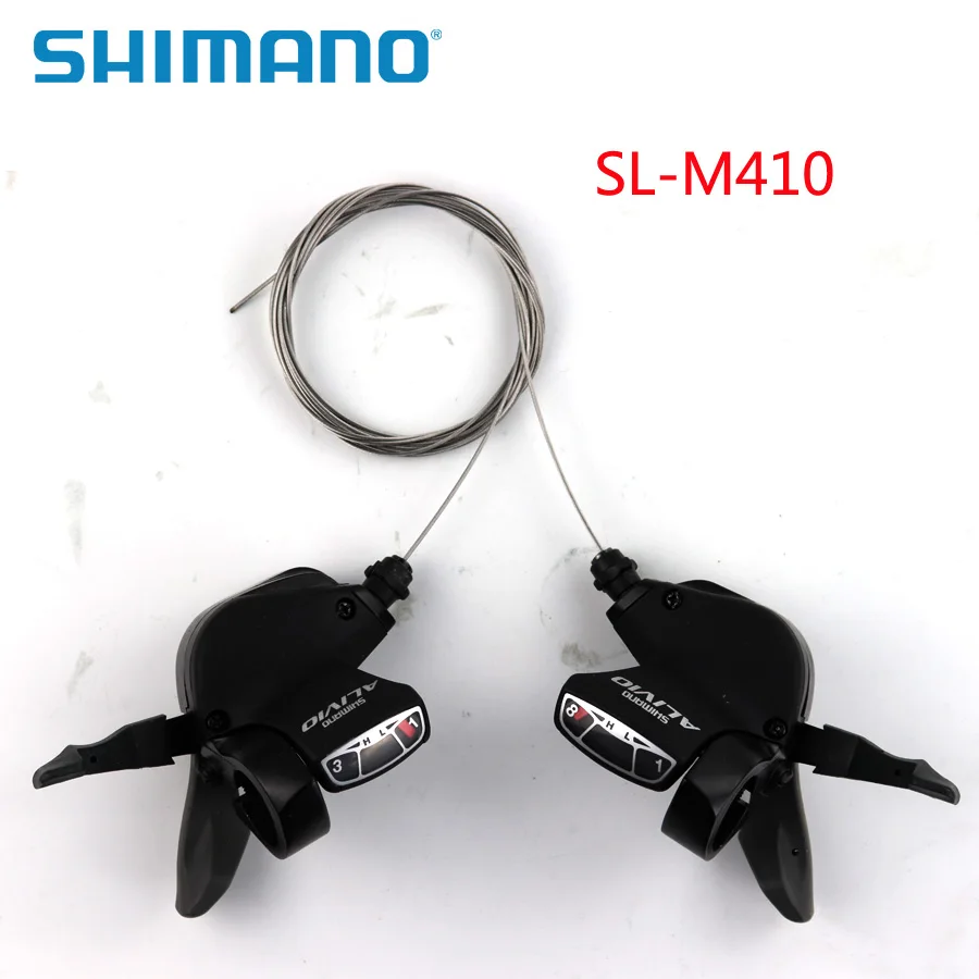 SHIMANO ALIVIO SL M410 3X8S 24S рычаг переключения скоростей триггер переключатель левая и правая пара с внутренним тросом переключения MTB Запчасти для велосипеда