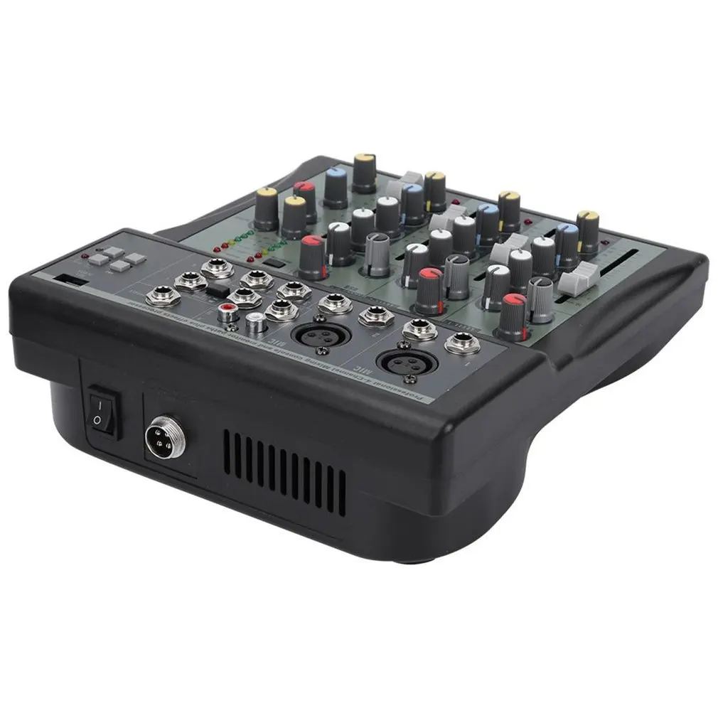 Профессиональный KY-4S DJ микшер 4 канала BT звук микшерный пульт для караоке KTV с USB MP3 Jack Live аудио микшер