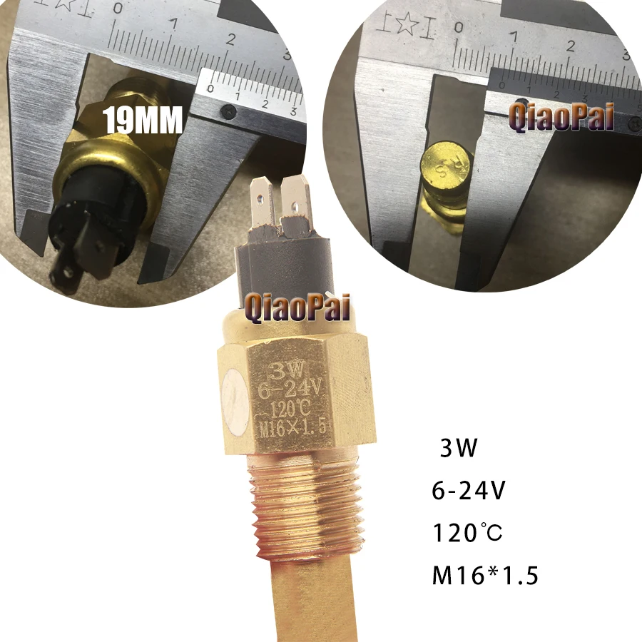 3W 6-24V датчик температуры воды 3/8NPT 1/2NPT M16 x1.5 M14 x1.5 резьба датчик температуры воды датчик сигнализации Отправитель для автомобильной лодки