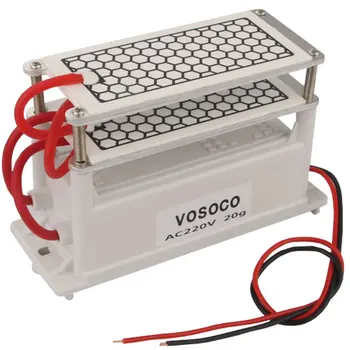 

20g/ h Ozone Generator 220V double Ceramic Plate Ozonizer for water Air sterilize Purifier treatment Integrated ozone generator