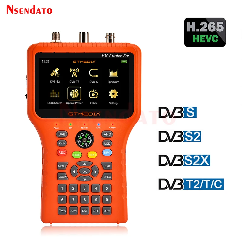 Gtmedia v8 finder 2 pro satellite signal sat finder DVB S2X/s2/s/t2