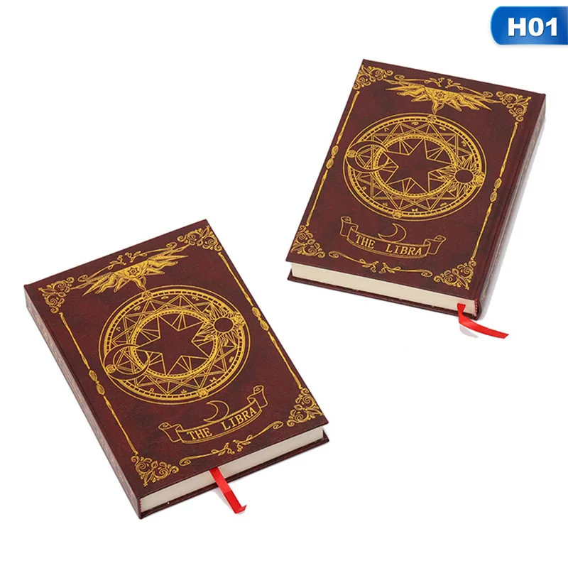 Аниме Cardcaptor Sakura notebook Captor Sakura CERBERUS Clow Libra узор звезда Clow Magic notebook дневник для друга подарок - Цвет: 01