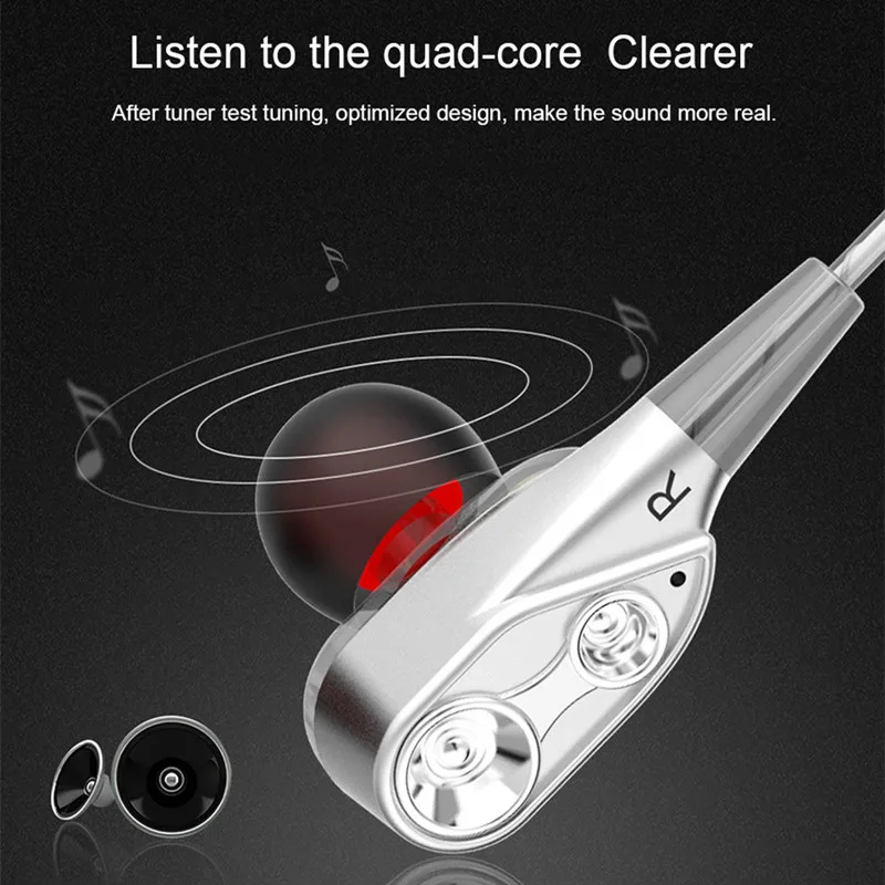 Bass Sound Auricolare Auricolari Sportivi In-Ear Con Microfono Cuffie Da Gioco Per Realme Samsung Headset Fone De Ouvido Auriculares Mp3