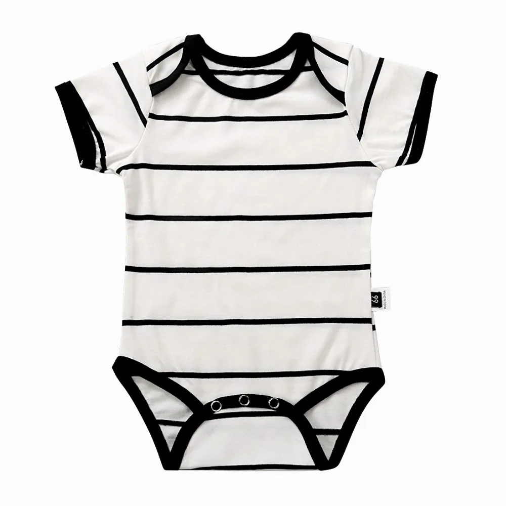 summer short sleeved cotton newborn rompers baby boys girls jumpsuit (3)