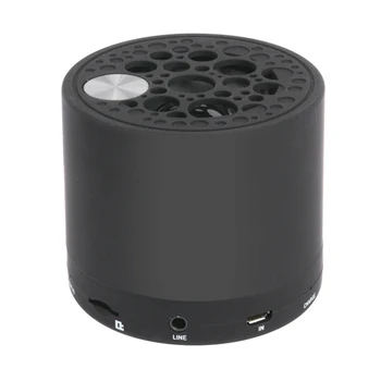 

Mini Bluetooth 4.1 Wireless Speaker Dust Outdoor Portable Speaker Black Metal