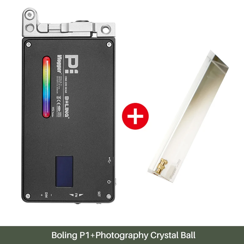 Болинг BL-P1 RGB светодиодный видео светильник 2500 K-8500 K с регулируемой яркостью для Камера освещение, видео, фото студия DSLR Камера светильник для Vlog - Цвет: Зеленый