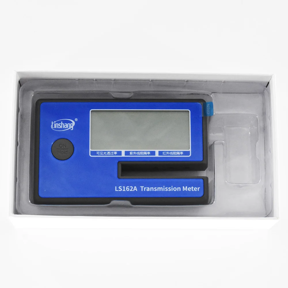 Portable LS162A solar film Transmission Meter VLT UV IR transmittance Rate laminated glass Car side glass Window Tint Meter