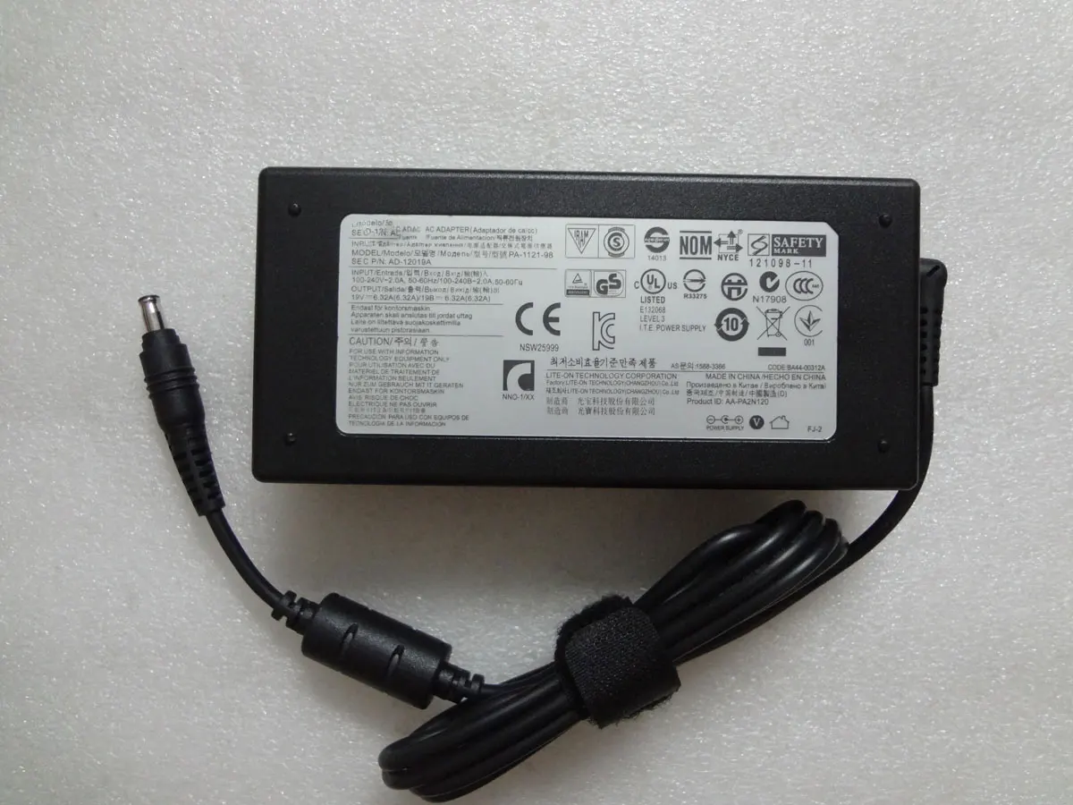 

NEW OEM 19V 6.32A PA-1121-98 AC Adapter For Samsung 120W DP700A3D-A01US AD-12019A AIO PC Original Puryuan Charger