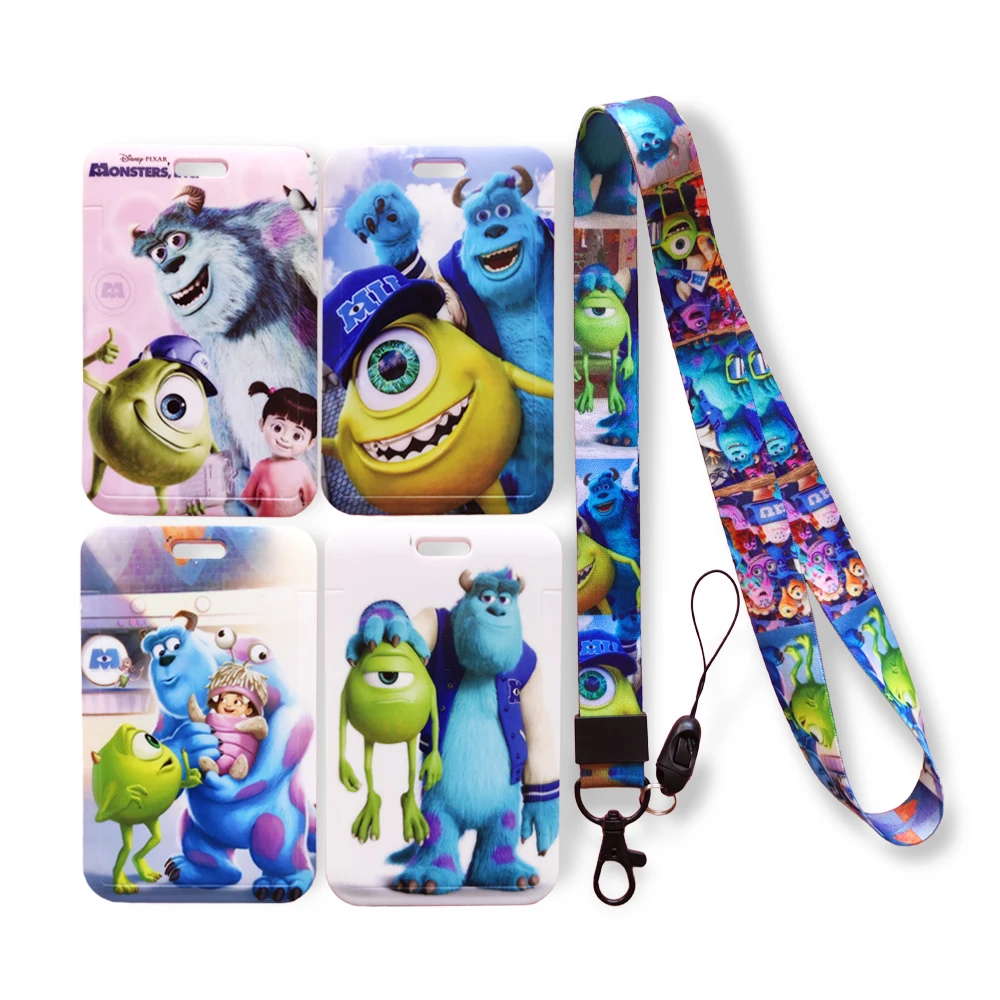 Disney Monsters University Card Case Lanyard ID Badge Holder Bus Pass Cover Slip Bank Credit Strap | Багаж и сумки