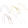 20pcs Gold Rhodium Copper 55mm French V-shaped Earring Hooks Findings Ear Hook Wire Settings Base Settings For Jewelry Making ► Photo 2/6
