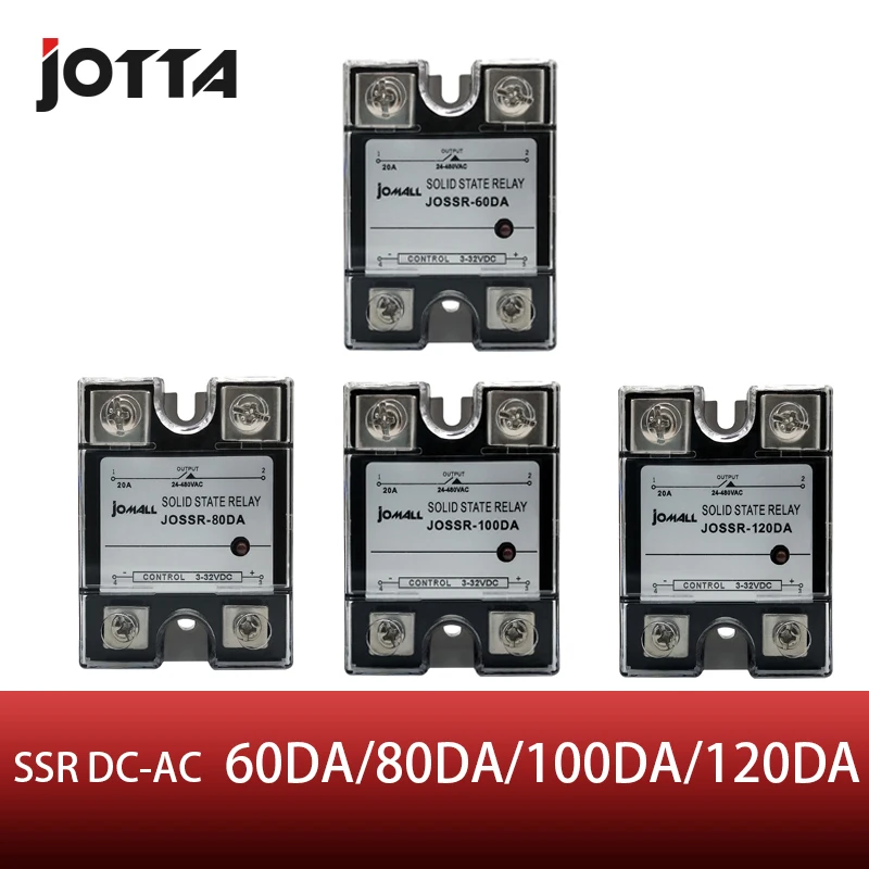 Однофазное твердотельное реле ssr 60da 80DA 100DA 120DA DC control AC SSR|ac ssr|phase solid state relaysolid relay |