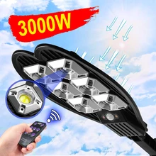 

New 3000W Upgrade COB LED Solar Lamp Outdoor Powered Spotlight Powerful Solar Street light PIR Motion Sensor Garden Street Light