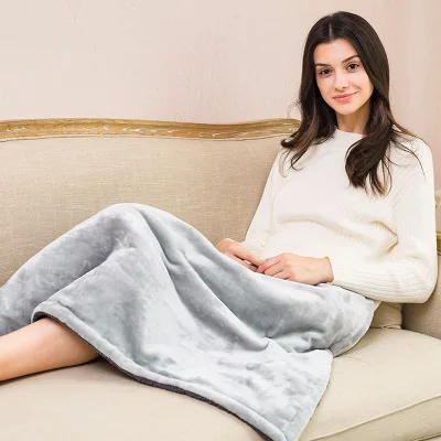 85*65cm Electric Flannel Blanket Thicker Soft Heating Home Matress Carpet Body Warmer Knee Quilt Throw Shawl Heated Mat