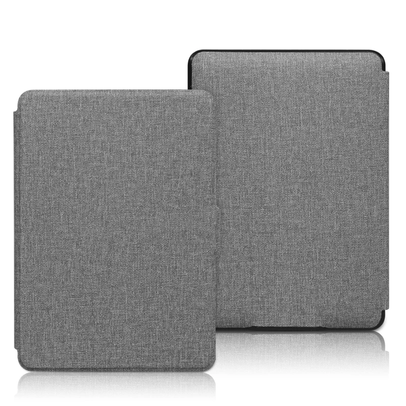For All-New Kindle 2019 Case Cloth Texture PU Leather Smart Case PC Back Hard Cover for All-New Kindle 10th J9G29R 2019 Released-4