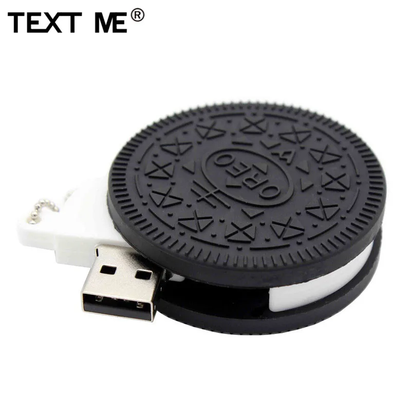 TEXT ME 64 Гб мультфильм Oreo модель usb2.0 4 ГБ 8 ГБ 16 ГБ 32 ГБ флеш-накопитель USB флеш-накопитель креативный подарок флешка