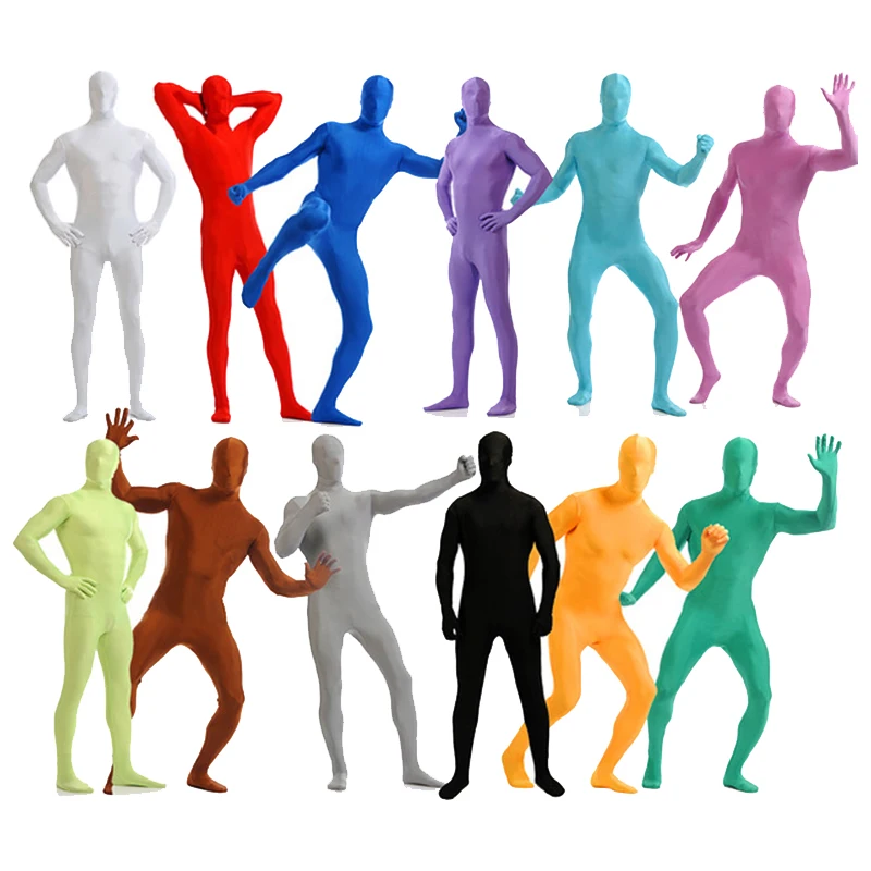 

Cosplay all-inclusive tights zentai Lycra onesies stage costumes Zentai Suit Custome for Halloween performance 24 colors