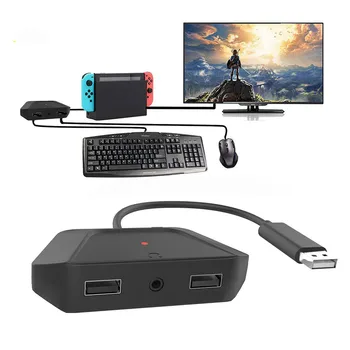 

Adapter Keyboard Mouse Converter with 3.5mm Audio Jack for Swich/PS4 Pro/PS4 Slim/XboxOne S/XboxOne X Console