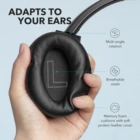 Anker Soundcore Life Q20 bezprzewodowe słuchawki, z redukcją szumów, nauszne, Hybrid Active 6