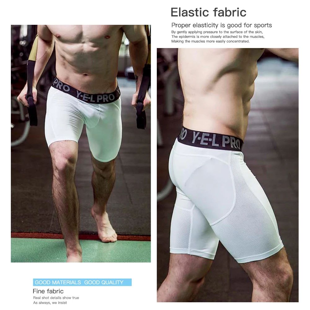 Training Compression Men Fitness Sport Shorts Cycling Running Tights Quick Dry Crossfit Breathable Elastic Trunks