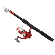 Телескопическая удочка с катушкой, светящаяся спиннинговая катушка, катушка для серфинга