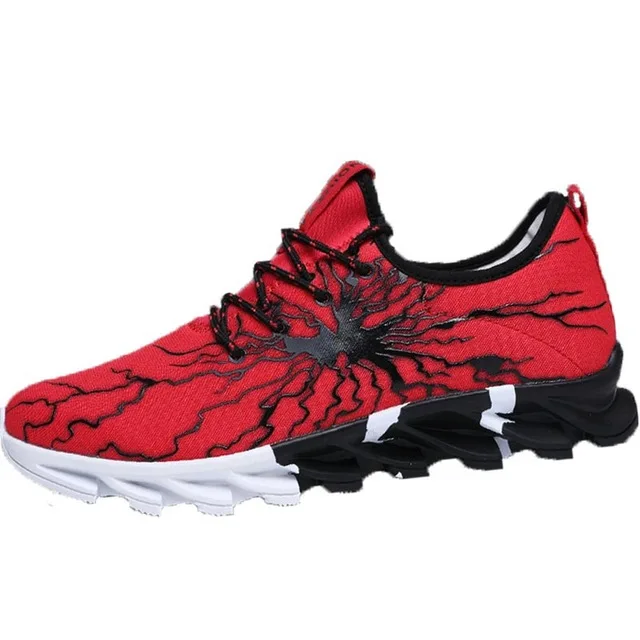 red Comemore/Летняя мужская спортивная обувь для бега; chaussure homme; женские спортивные мужские туфли; прогулочная белая спортивная обувь для мужчин; A-187 - Цвет: red
