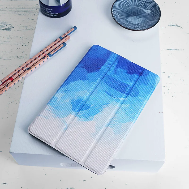 Прозрачный акварельный смарт чехол для iPad Mini 5 художественный подставка 1 2 3 4 Air 10