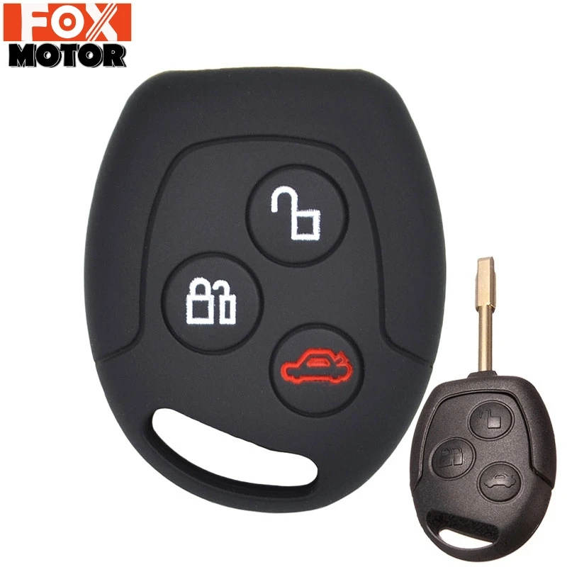 Силиконовый Автомобильный Дистанционный Брелок чехол для Ford Focus KA Galaxy Fiesta C-Max S-Max