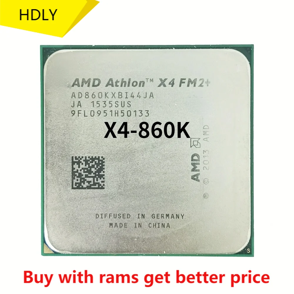 Процессор AMD Athlon X4 860K 860 X4-860K 3 7 ГГц 95 Вт двухъядерный процессор AD860KXBI44JA разъем FM2 + |