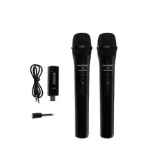 BEESCLOVER UHF USB 3,5mm 6,35mm Drahtlose Mikrofon Megaphon Handheld Mikrofon mit Empfänger für Karaoke Rede Lautsprecher r60