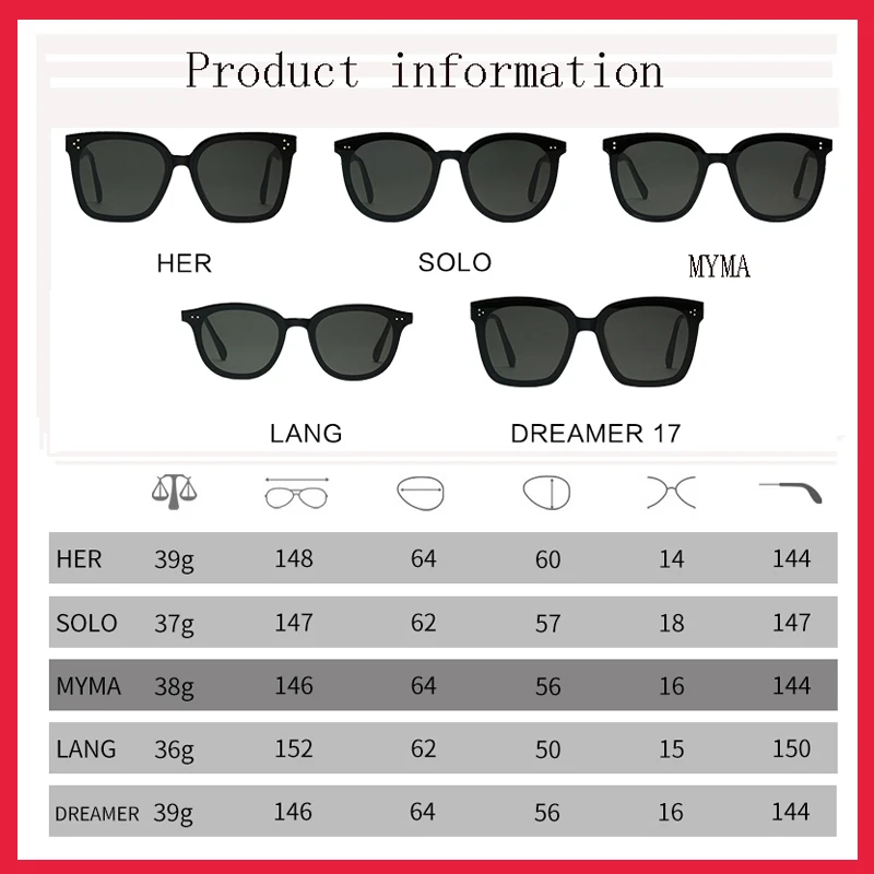 sunglasses for women Gentle Monster Sunglasses Women Square Frame Sun glasses Solo Korea Brand Design GENTLE Sunglasses Women Men With Oringnal Case ladies sunglasses