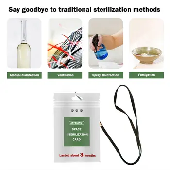 

Shut Out Space Sterilization Card Portable Protection Home Deodorant Office With Lanyard Air Freshener Accessories School Small