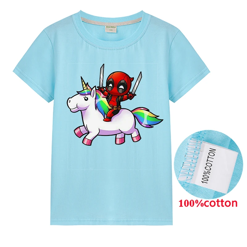 T1232 Deadpool/Детская куртка на молнии; забавная толстовка с капюшоном; Новинка года; одежда; топы; футболки для мальчиков; хлопковая Футболка для девочек; Детский свитер Unicom - Цвет: T1232
